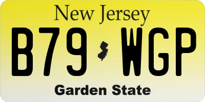 NJ license plate B79WGP