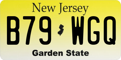NJ license plate B79WGQ