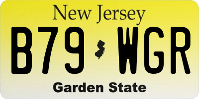 NJ license plate B79WGR