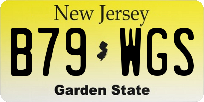 NJ license plate B79WGS