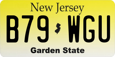 NJ license plate B79WGU