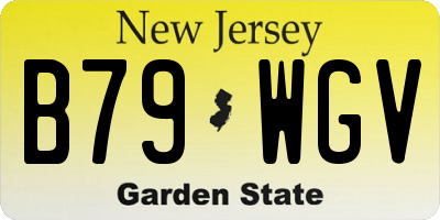 NJ license plate B79WGV