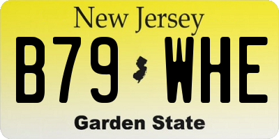NJ license plate B79WHE