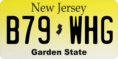 NJ license plate B79WHG