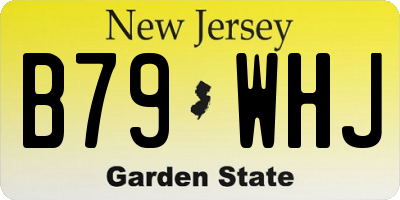 NJ license plate B79WHJ