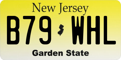 NJ license plate B79WHL