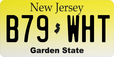 NJ license plate B79WHT