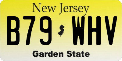 NJ license plate B79WHV