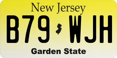 NJ license plate B79WJH