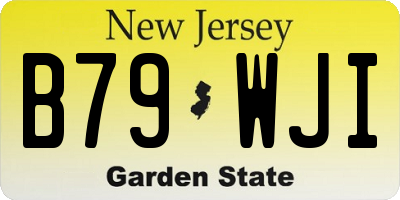 NJ license plate B79WJI