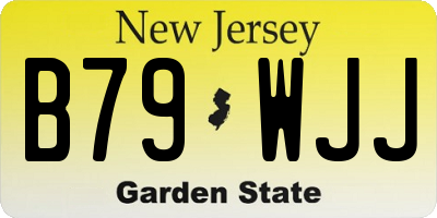 NJ license plate B79WJJ