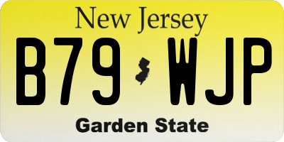 NJ license plate B79WJP
