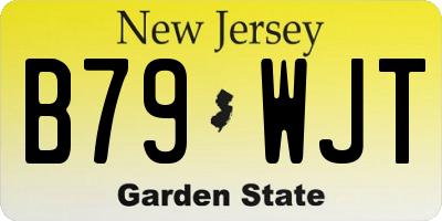 NJ license plate B79WJT