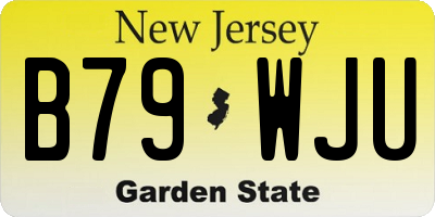 NJ license plate B79WJU