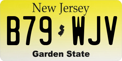 NJ license plate B79WJV