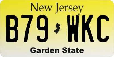 NJ license plate B79WKC
