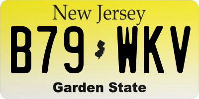 NJ license plate B79WKV