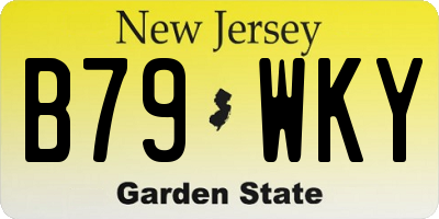 NJ license plate B79WKY