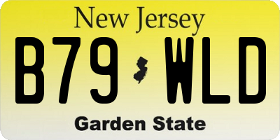 NJ license plate B79WLD