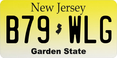 NJ license plate B79WLG