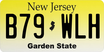NJ license plate B79WLH