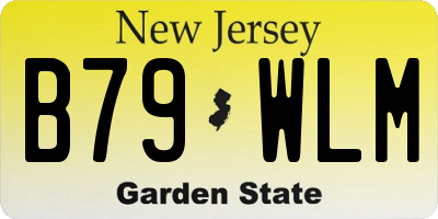 NJ license plate B79WLM