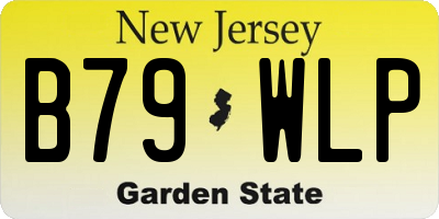 NJ license plate B79WLP