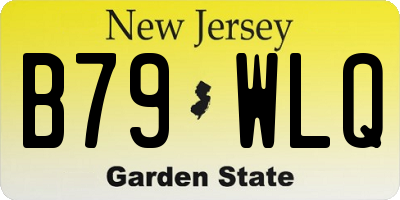 NJ license plate B79WLQ