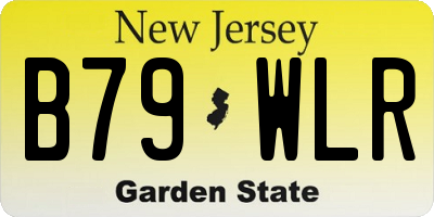 NJ license plate B79WLR