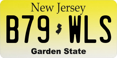 NJ license plate B79WLS