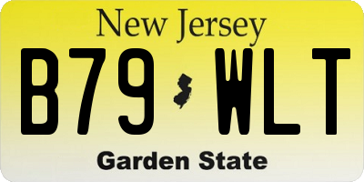 NJ license plate B79WLT