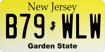 NJ license plate B79WLW