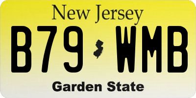 NJ license plate B79WMB