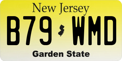 NJ license plate B79WMD