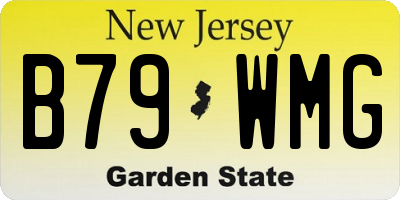 NJ license plate B79WMG