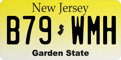 NJ license plate B79WMH