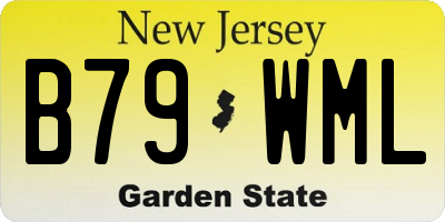 NJ license plate B79WML