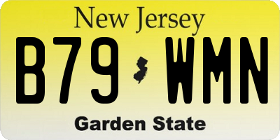 NJ license plate B79WMN