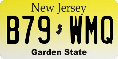 NJ license plate B79WMQ
