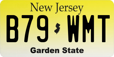 NJ license plate B79WMT