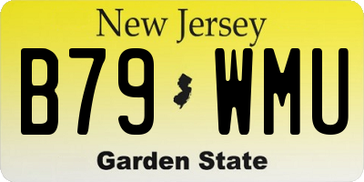 NJ license plate B79WMU