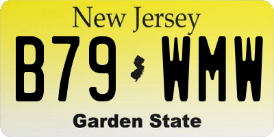 NJ license plate B79WMW