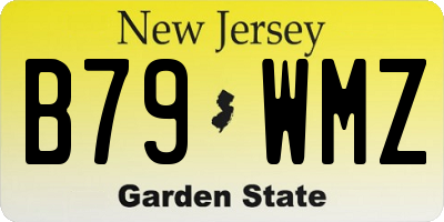 NJ license plate B79WMZ