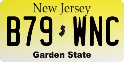 NJ license plate B79WNC