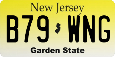 NJ license plate B79WNG