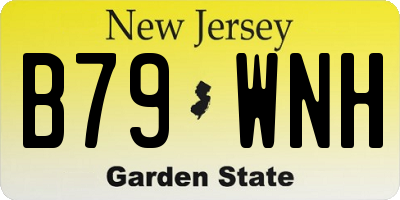 NJ license plate B79WNH
