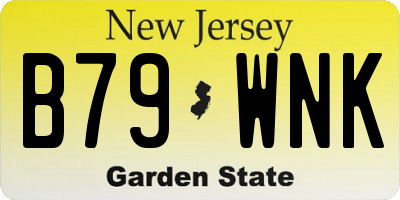 NJ license plate B79WNK