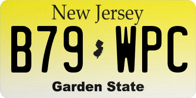 NJ license plate B79WPC