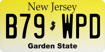 NJ license plate B79WPD
