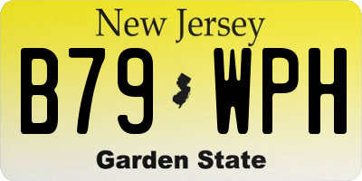 NJ license plate B79WPH